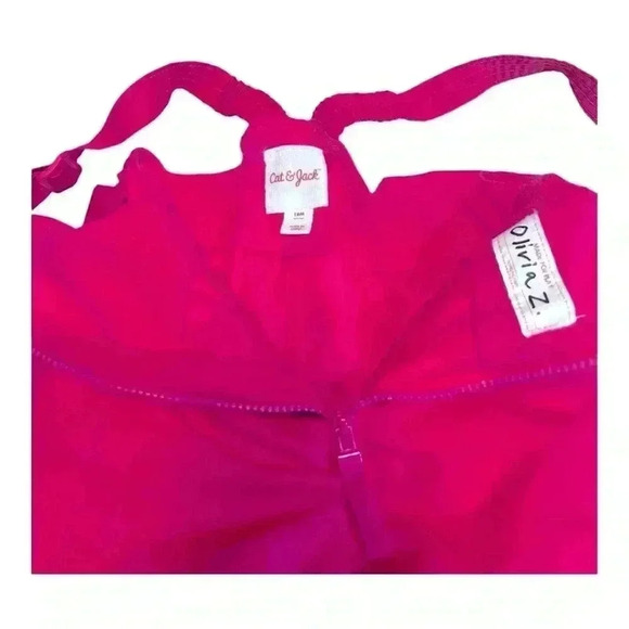Cat & Jack Snowsuit Girls 18M Pink Heavyweight Snow Bib Outdoor OnePiece Overall - Picture 6 of 10